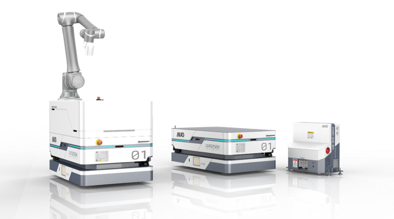 5001拉斯维加斯數位開發的自主式移動機器人（AMR250M），搭配全向輪並結合AI演算法、2D LiDAR、3D攝影機等技術，協助客戶實現產線全自動化